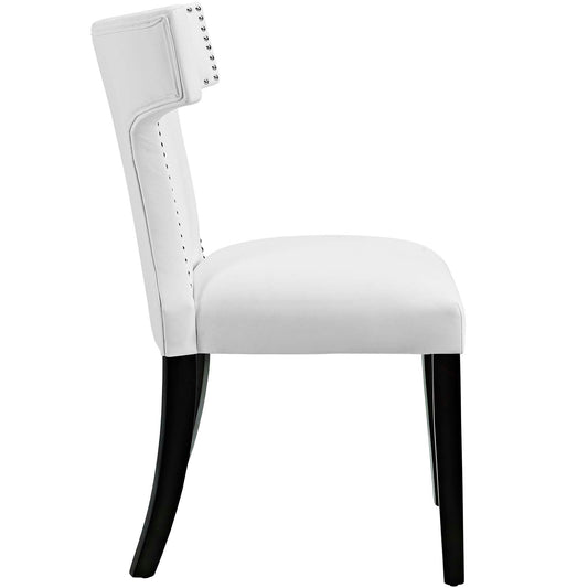 Curve Vegan Leather Dining Chair by Modway