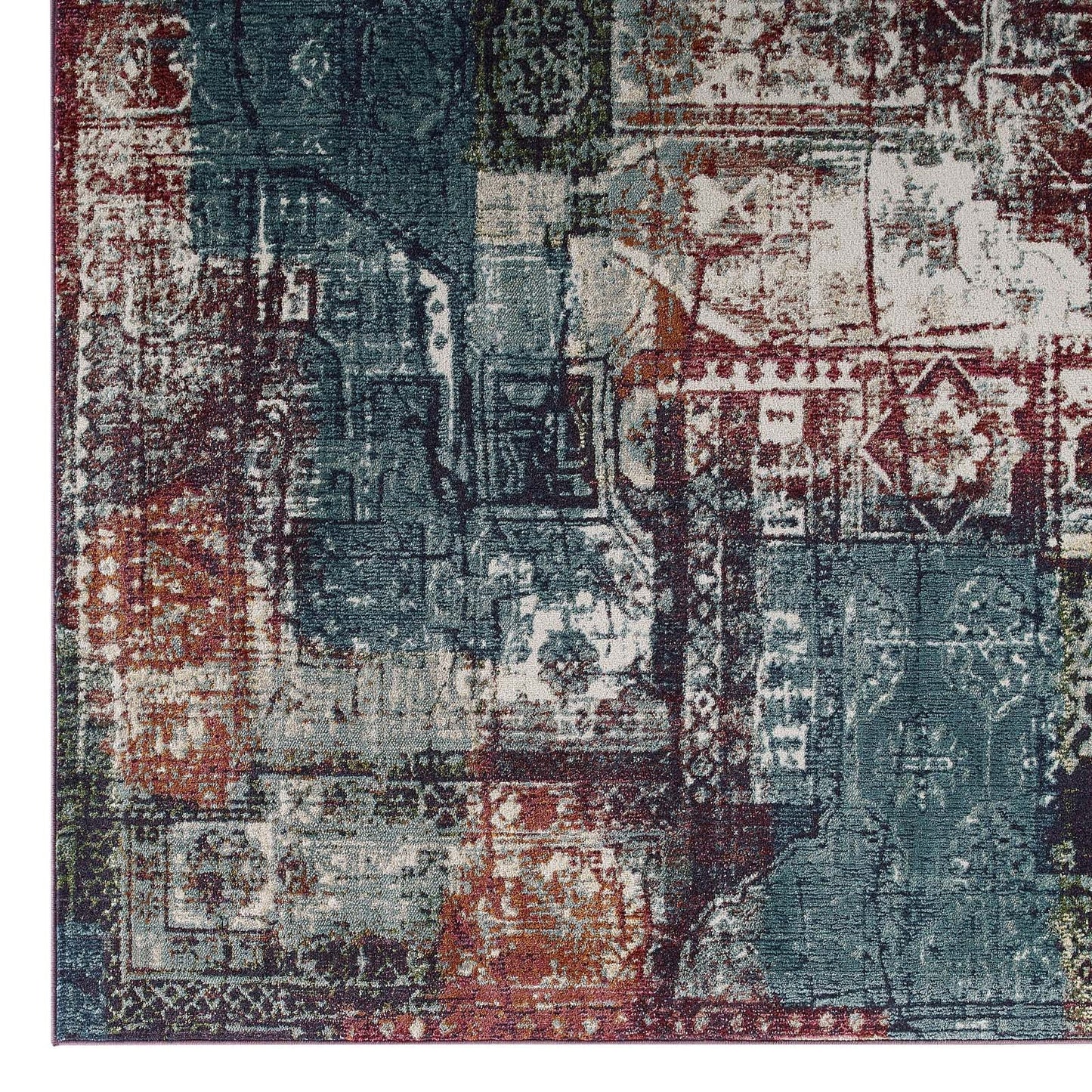 Tribute Elowen Contemporary Modern Vintage Mosaic 8x10 Area Rug by Modway