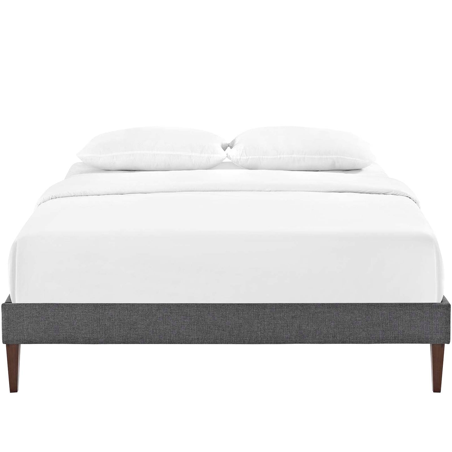 Tessie Fabric Full Bed Frame with Squared Tapered Legs by Modway
