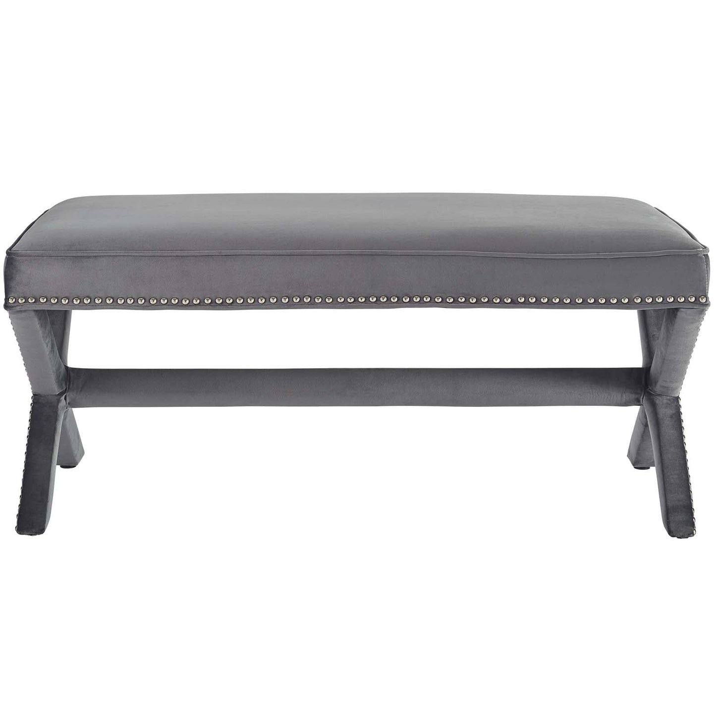 Rivet Performance Velvet Bench by Modway