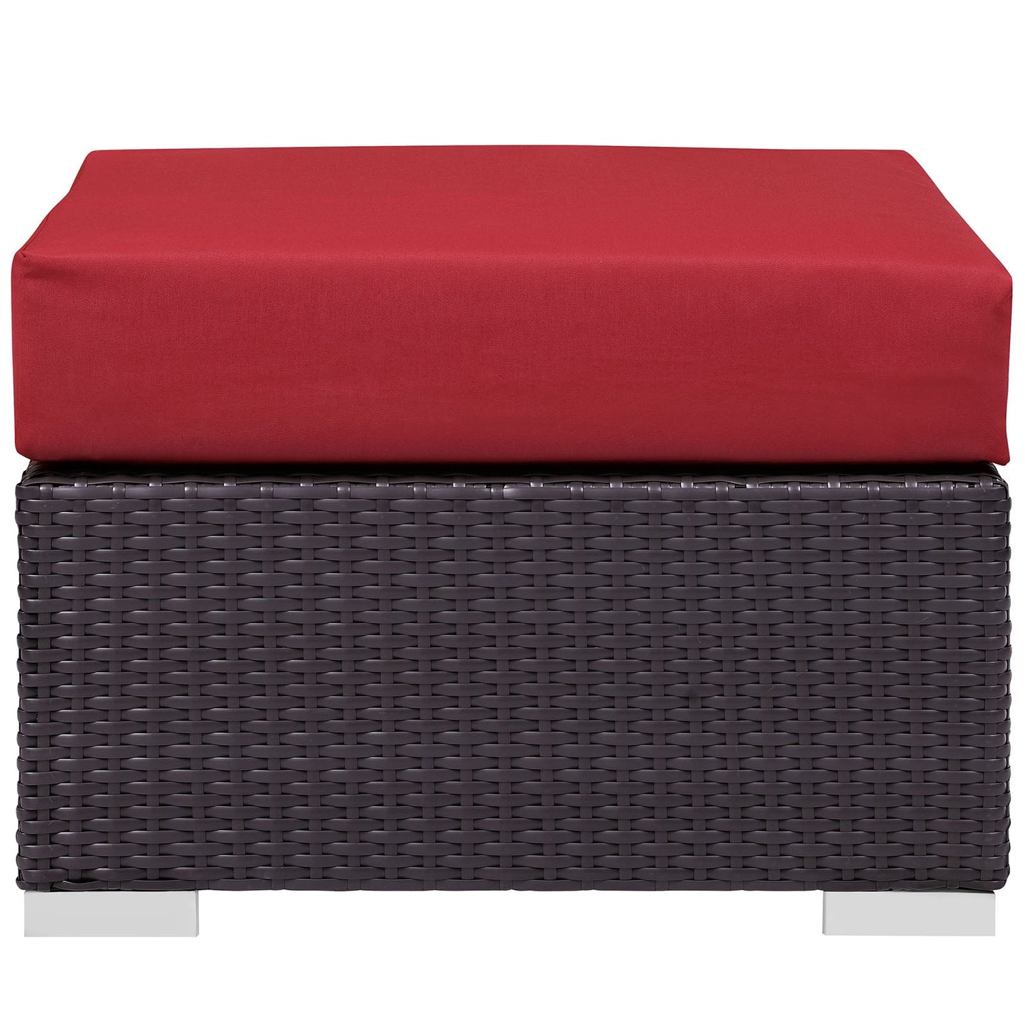 Convene Outdoor Patio Fabric Square Ottoman by Modway