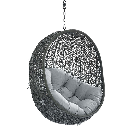 Hide Sunbrella¨ Fabric Swing Outdoor Patio Lounge Chair Without Stand by Modway