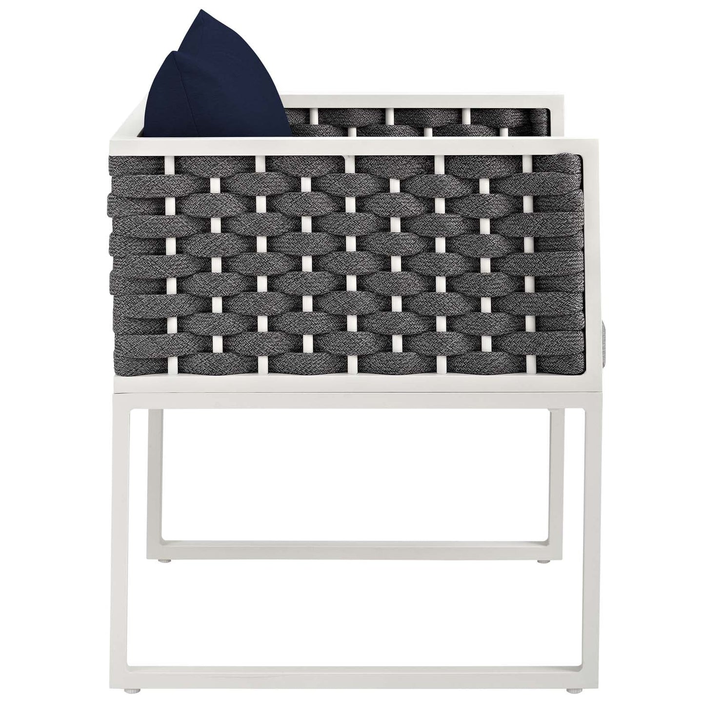 Stance Outdoor Patio Aluminum Dining Armchair Set of 2 by Modway