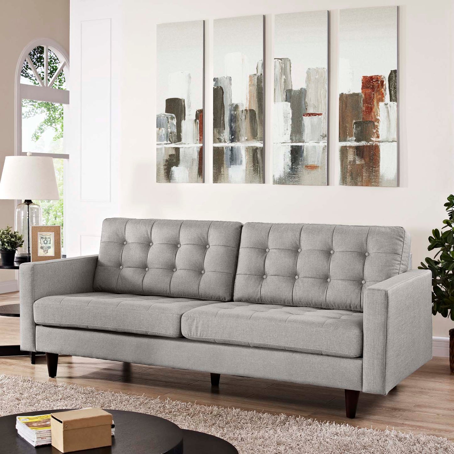 Empress Upholstered Fabric Sofa by Modway