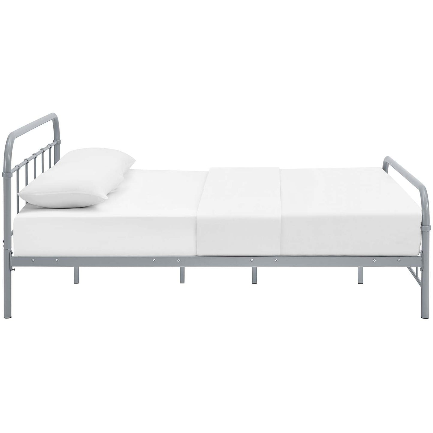 Maisie Stainless Steel Queen Bed Frame by Modway