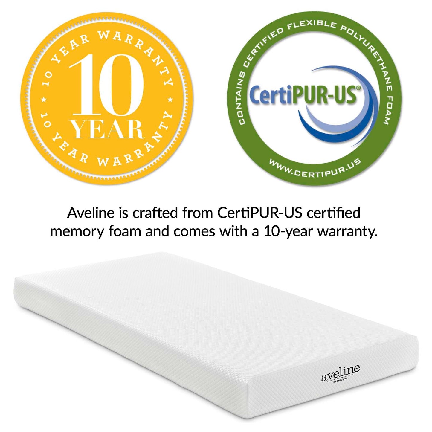 Aveline 6" Twin Mattress by Modway