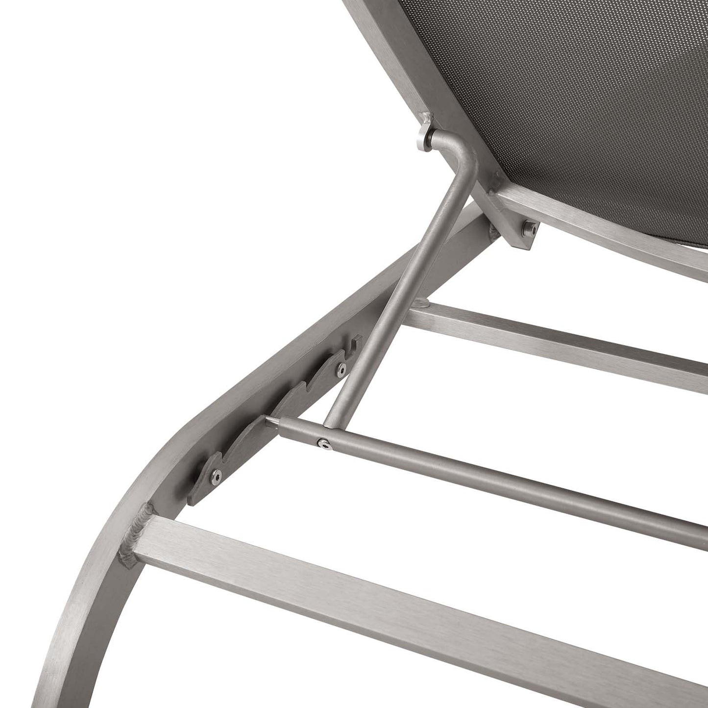 Savannah Mesh Chaise Outdoor Patio Aluminum Lounge Chair by Modway