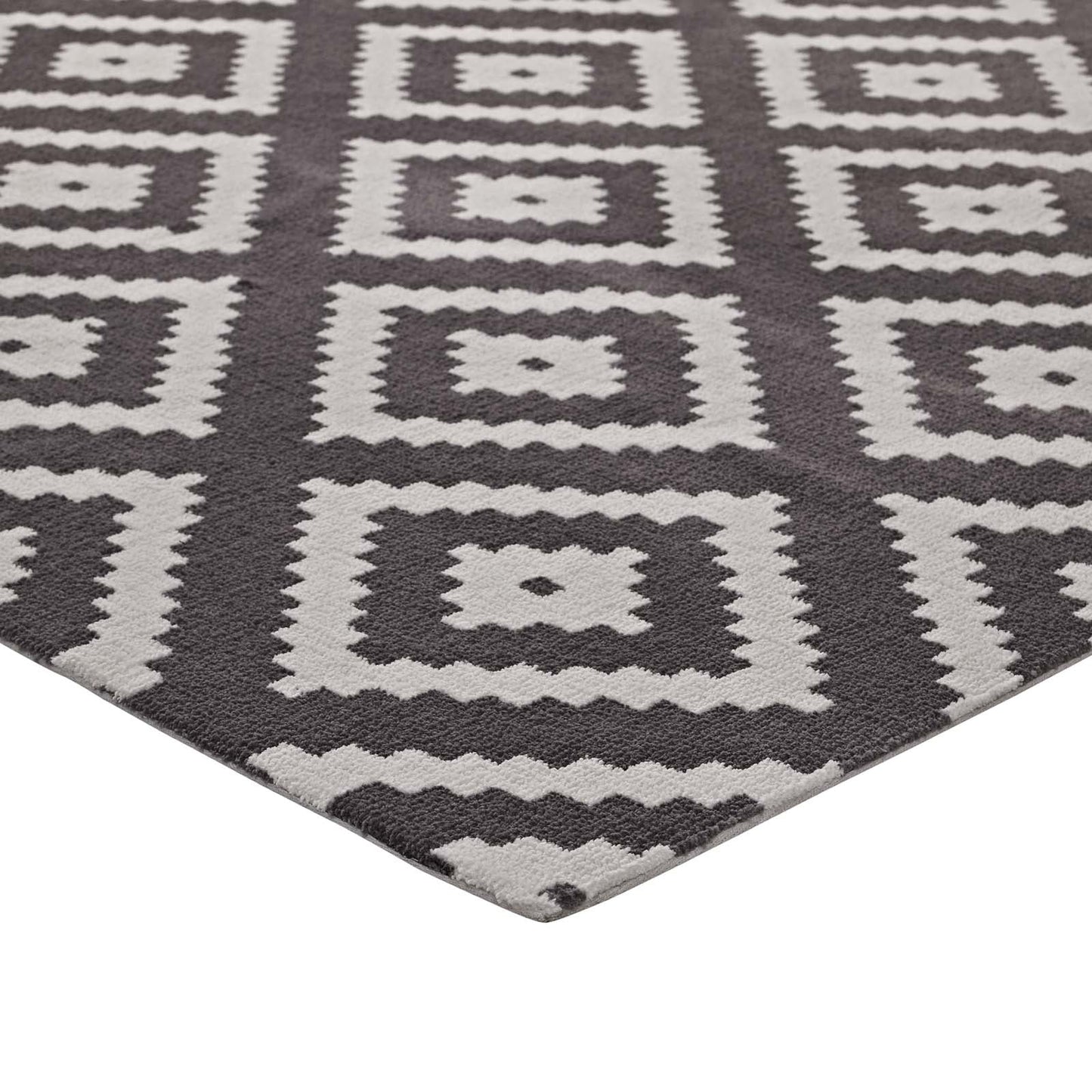 Alika Abstract Diamond Trellis 5x8 Area Rug by Modway