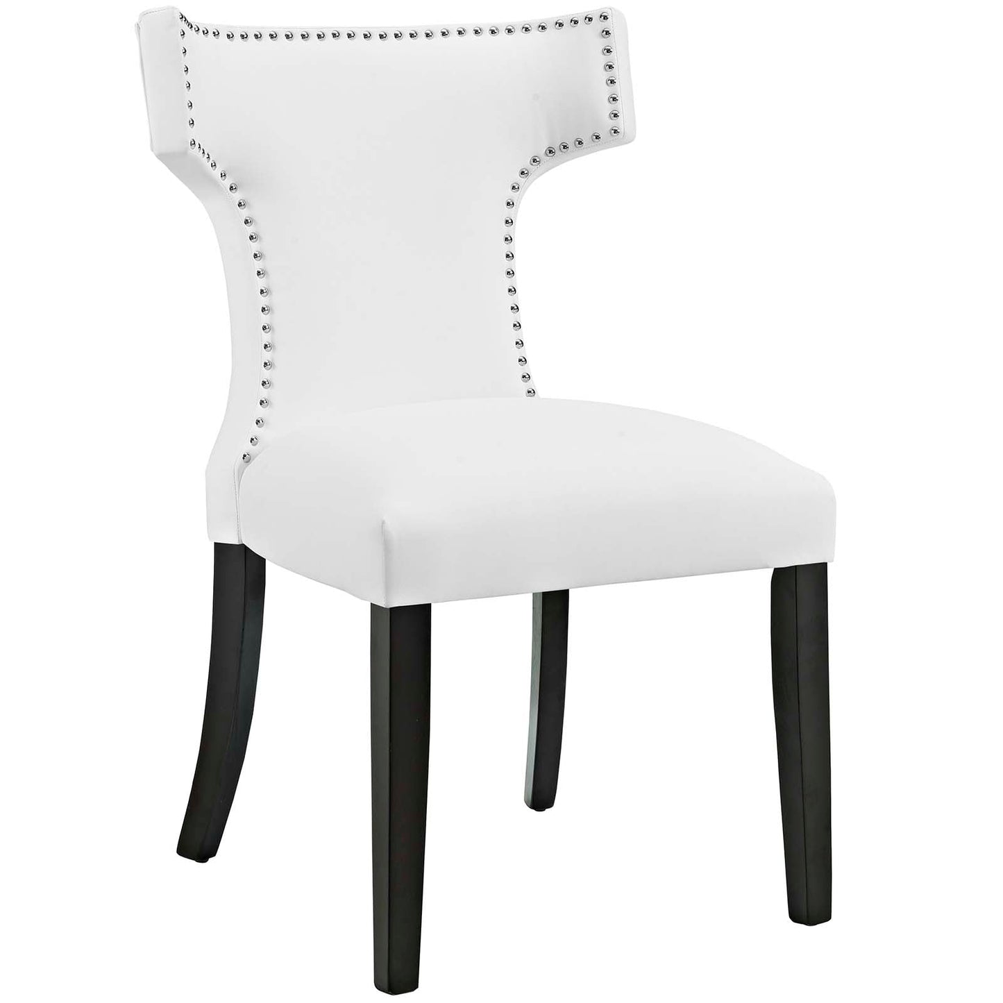 Curve Vegan Leather Dining Chair by Modway