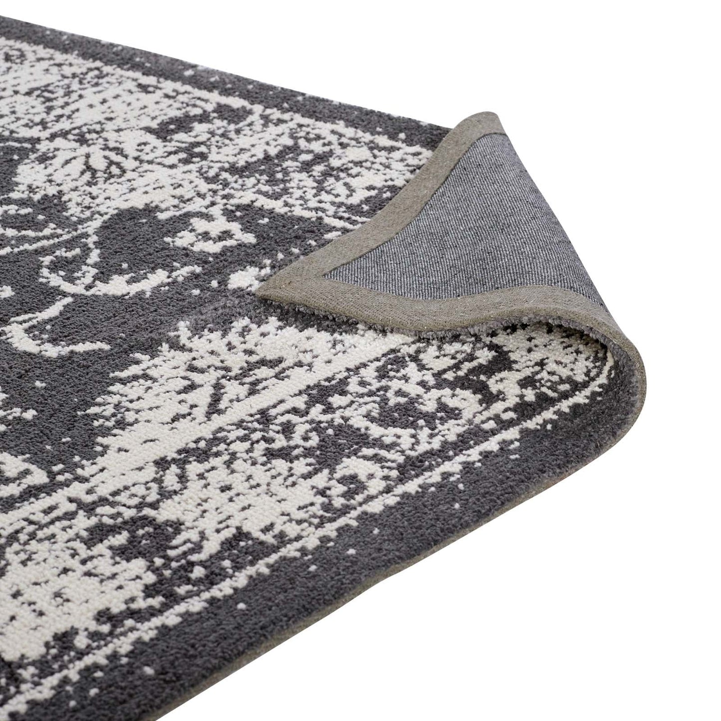 Kazia Distressed Floral Lattice 5x8 Area Rug by Modway