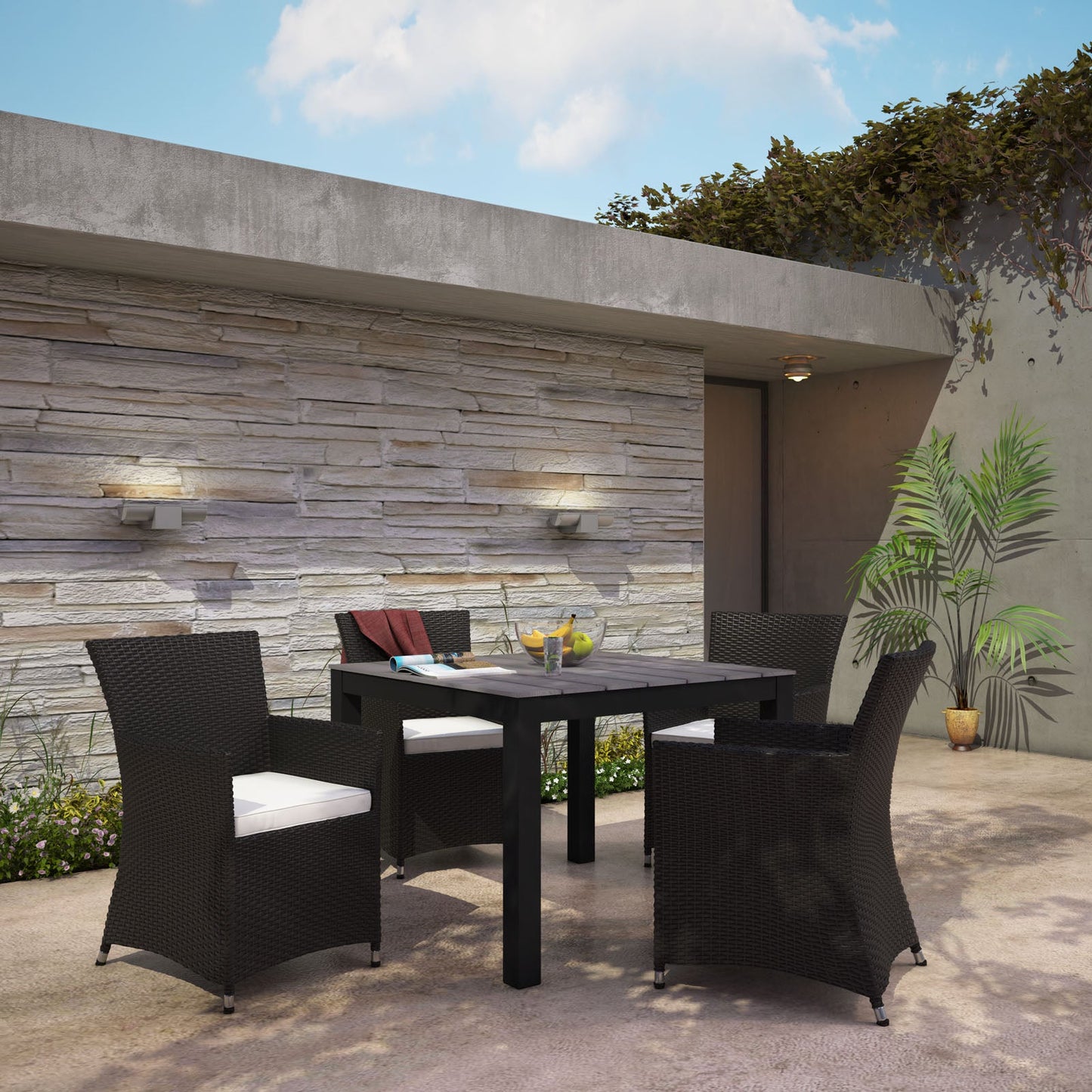 Junction 5 Piece Outdoor Patio Dining Set by Modway