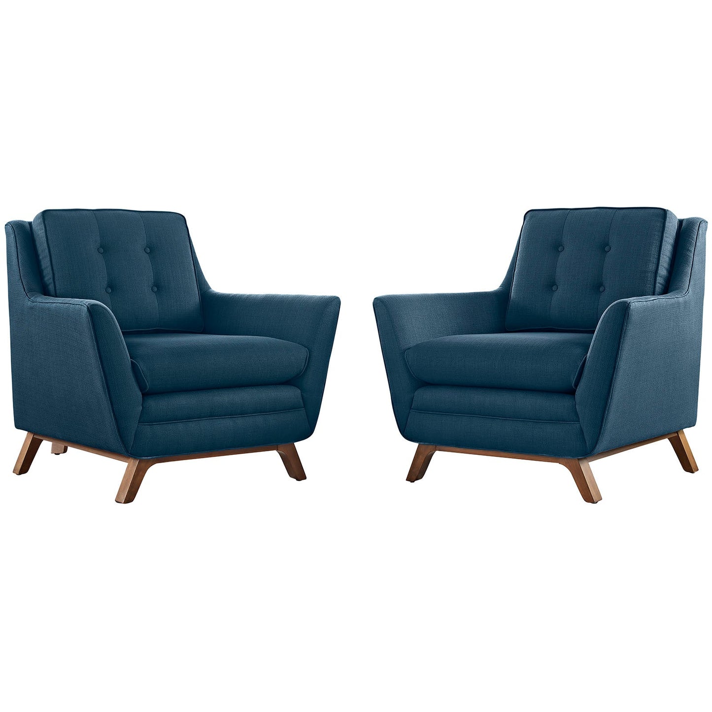 Beguile 2 Piece Upholstered Fabric Living Room Set by Modway