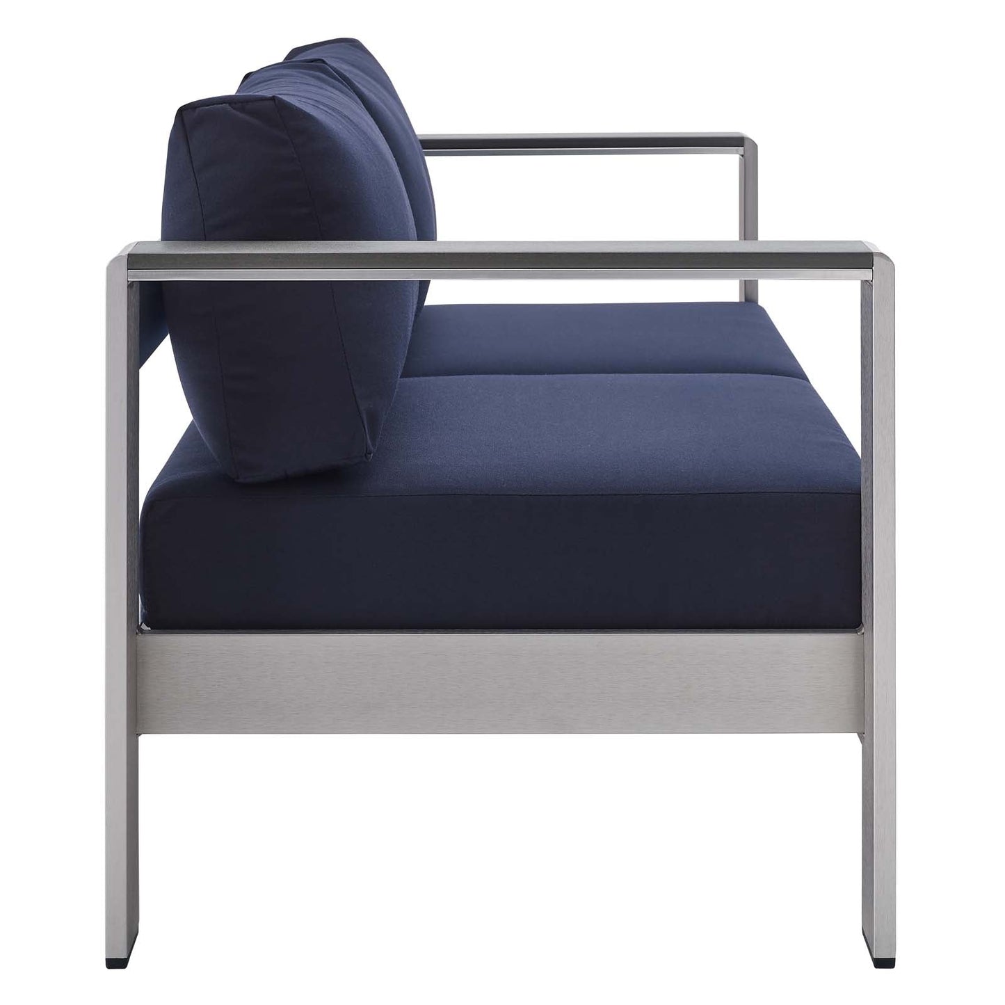 Shore 4 Piece Sunbrella¨ Fabric Outdoor Patio Aluminum Set by Modway