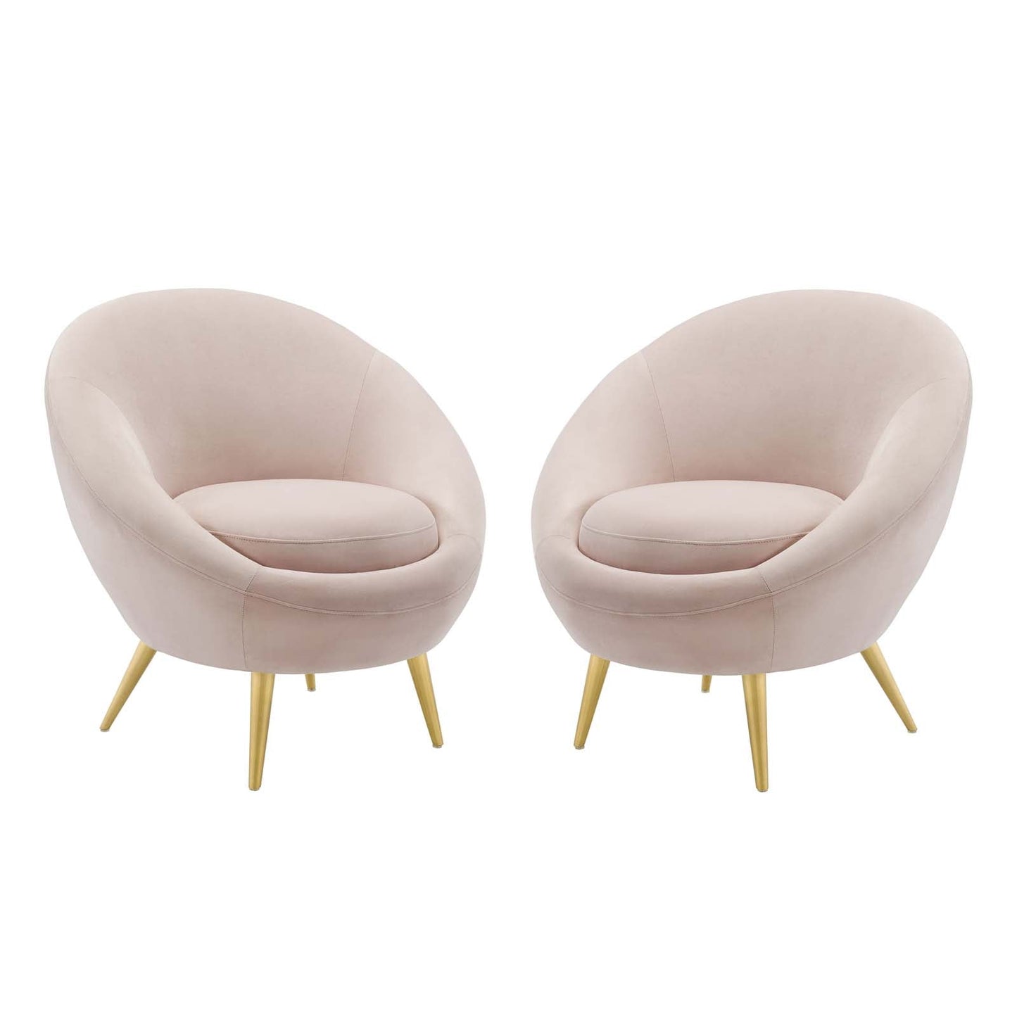 Circuit Performance Velvet Accent Chair Set of 2 by Modway