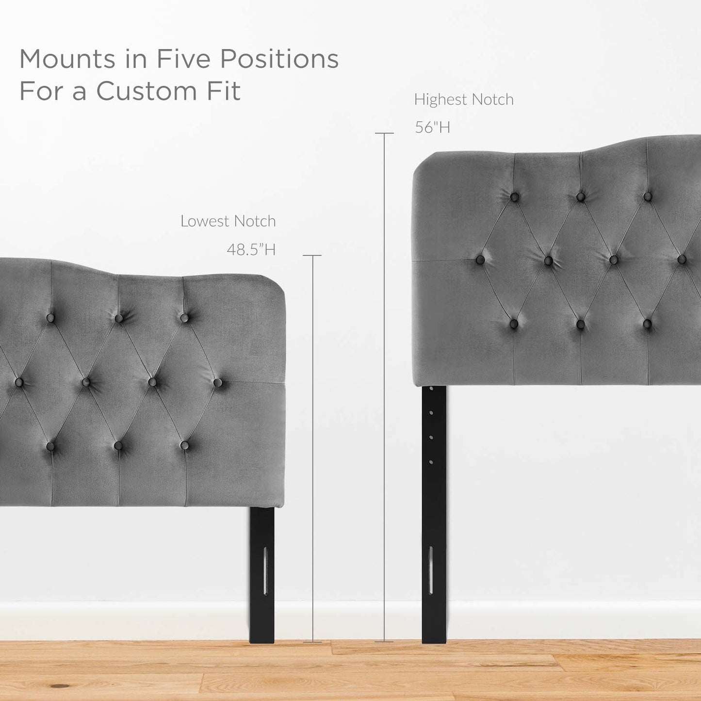 Annabel Diamond Tufted Performance Velvet Queen Headboard by Modway