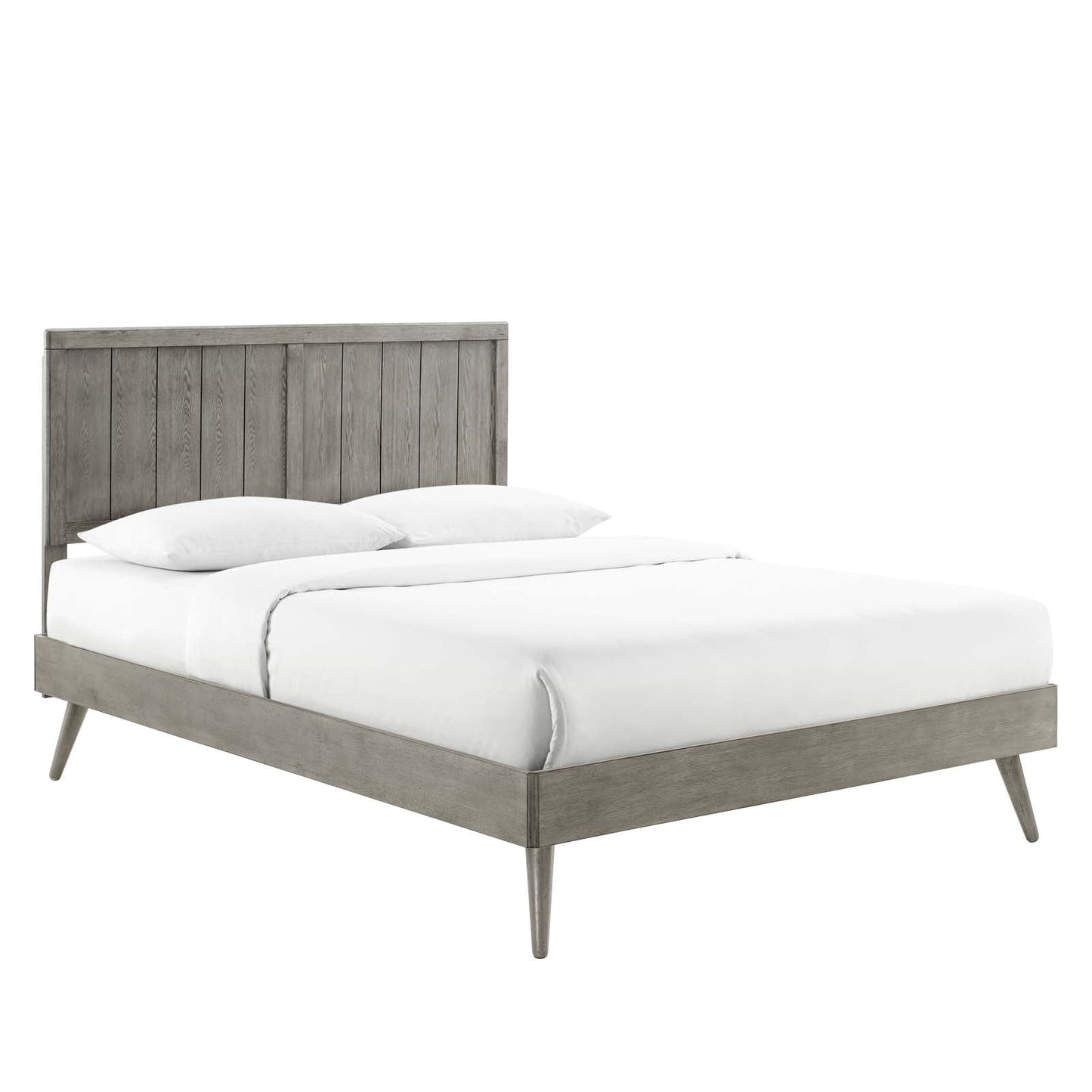 Alana Wood King Platform Bed With Splayed Legs by Modway