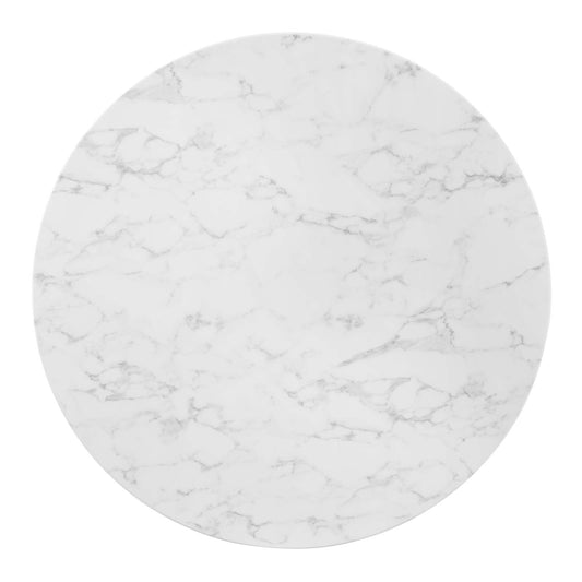 Tupelo 47" Artificial Marble Dining Table by Modway