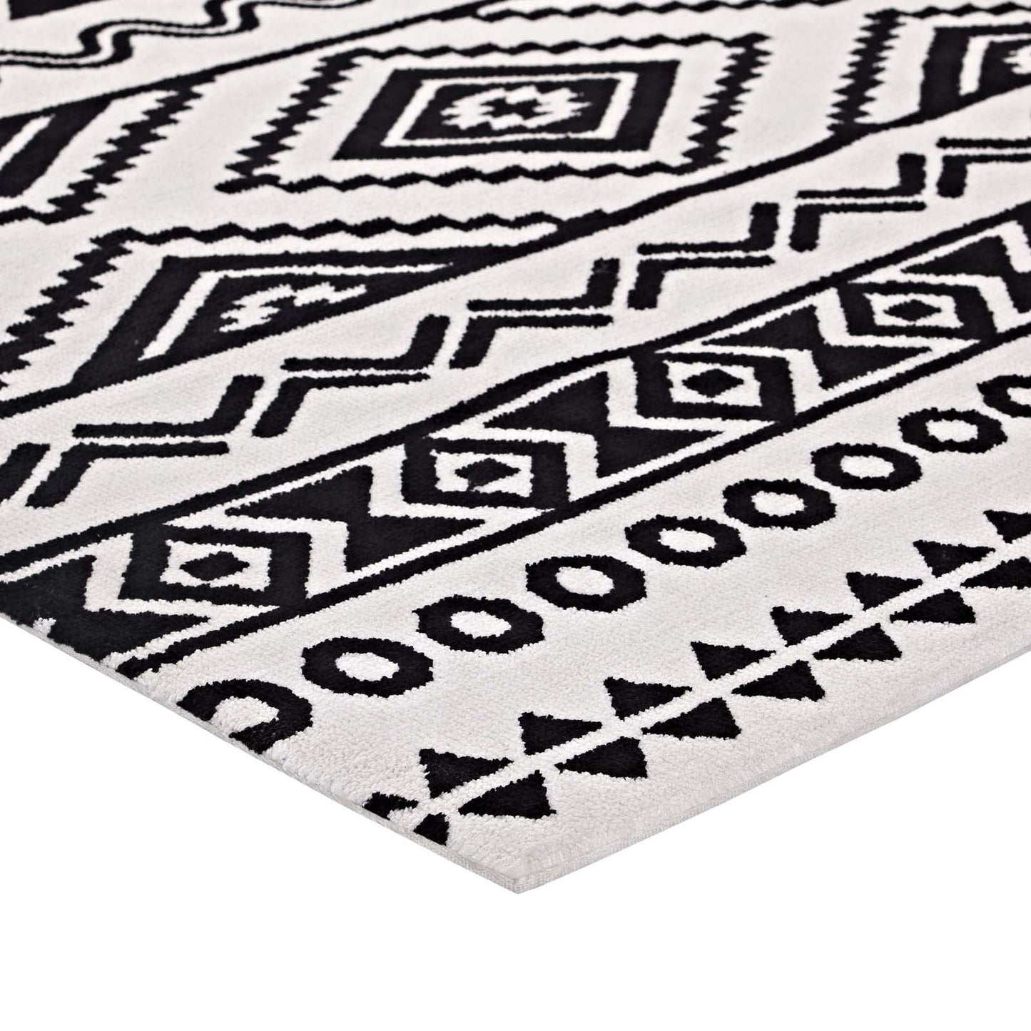 Haku Geometric Moroccan Tribal 8x10 Area Rug by Modway