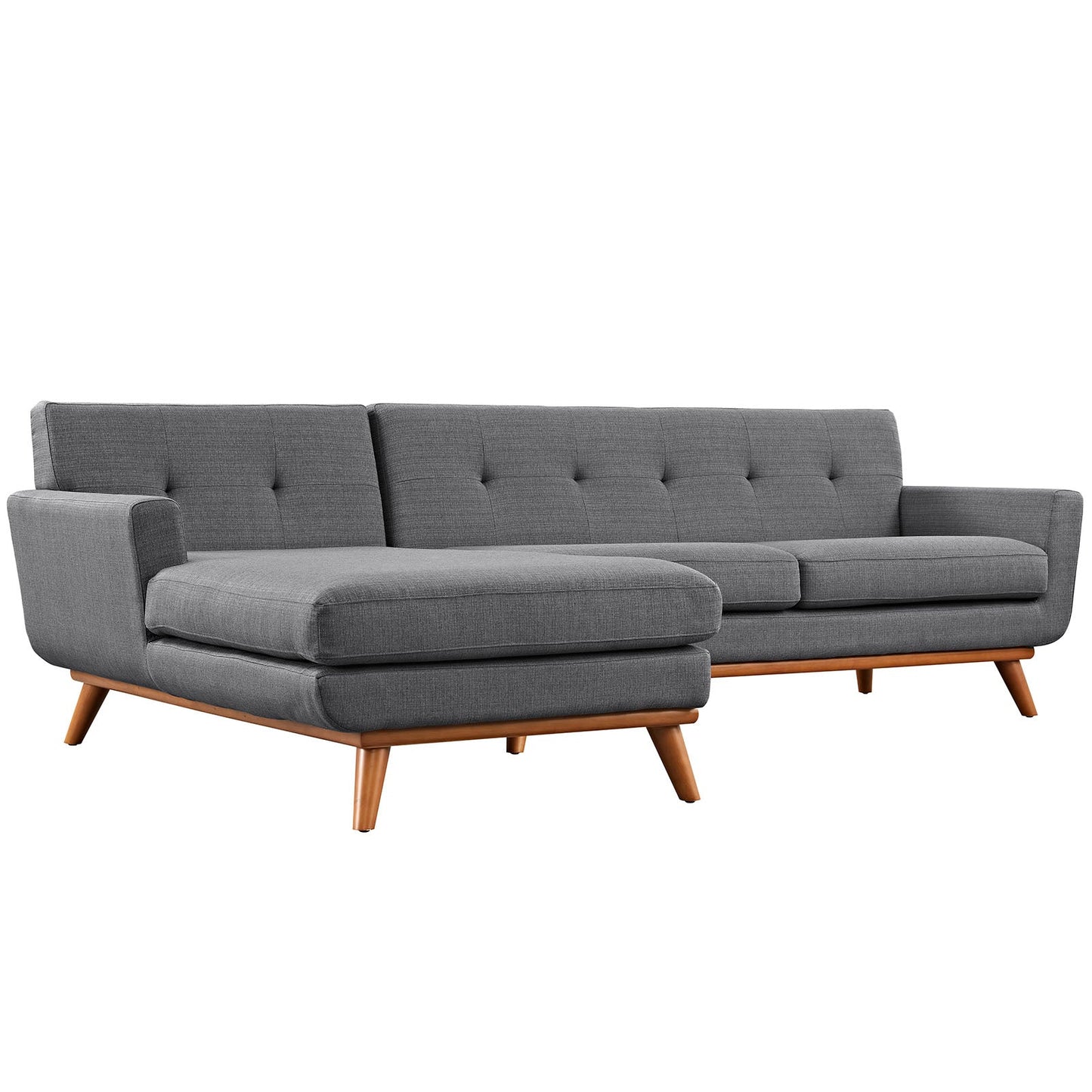 Engage Left-Facing Upholstered Fabric Sectional Sofa by Modway