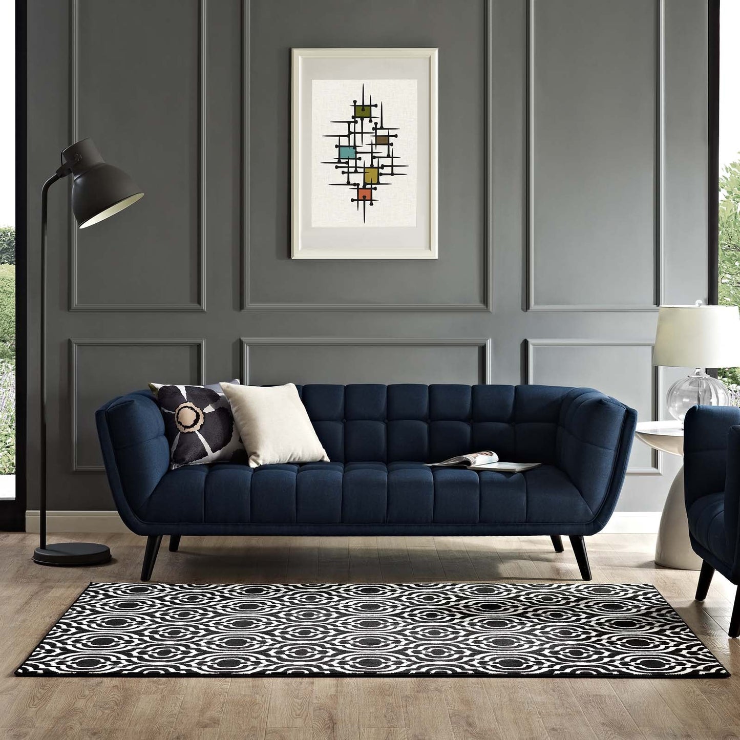 Frame Transitional Moroccan Trellis 8x10 Area Rug by Modway