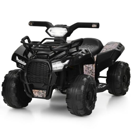 6V Electric Kids ATV Quad Ride On Car with LED Lights, MP3 Player, and Realistic Design - Perfect Gift for Toddlers