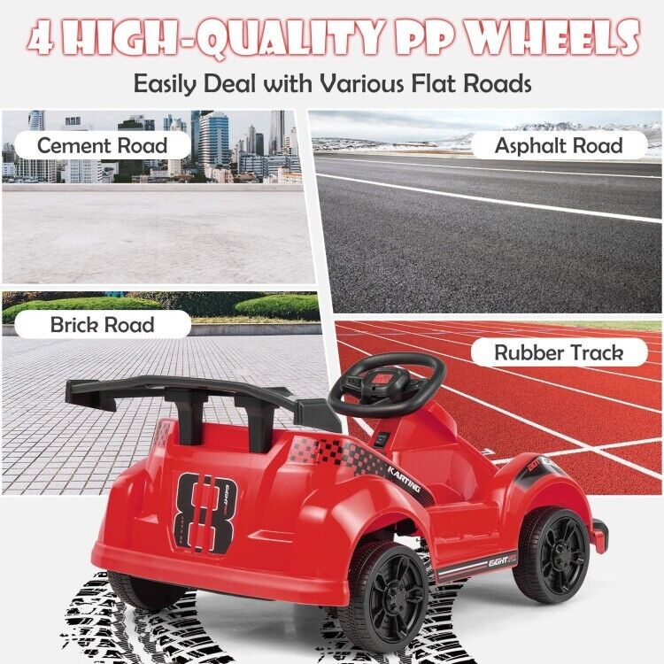 6V Kids Ride On Go Kart with Remote Control and Safety Belt - Toddler Driving Car Toy