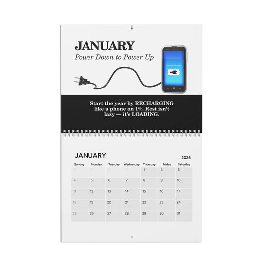 2026 Mind Unplugged Desk Calendar — A Year of Rest & Reset