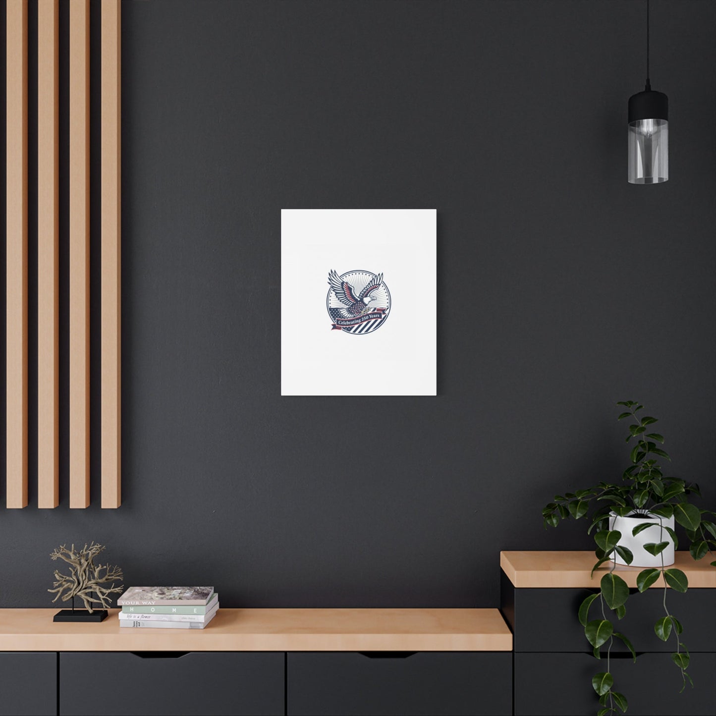 250th Anniversary Eagle Emblem Canvas | Semiquincentennial Americana