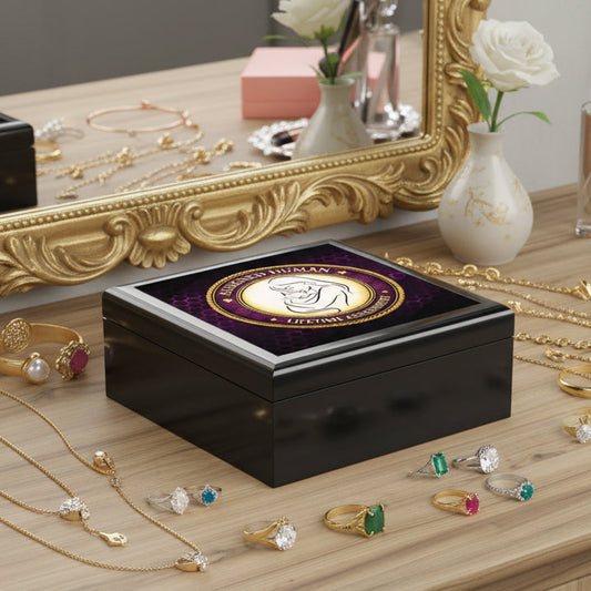 Assigned Human – Lifetime Assignment Jewelry Box | Cat Lover Keepsake
