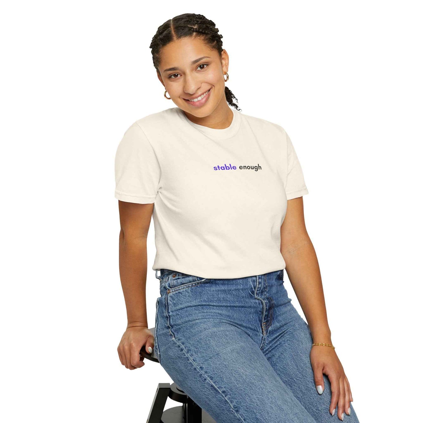 Stable Enough Epilepsy Awareness T-Shirt | Minimal Awareness Tee