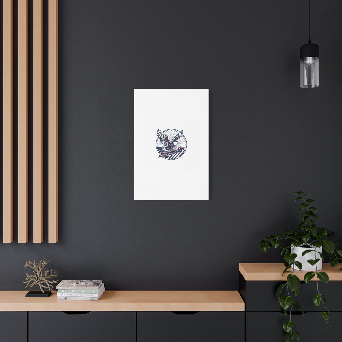 250th Anniversary Eagle Emblem Canvas | Semiquincentennial Americana