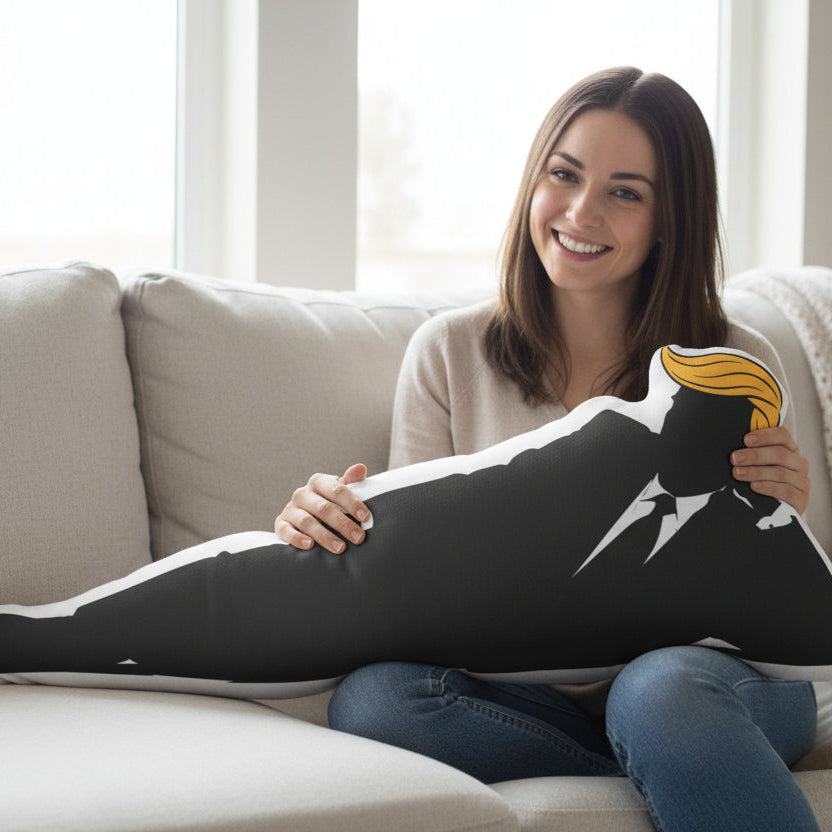 Reclining Silhouette Pillow — Unbothered, Fully Reclined