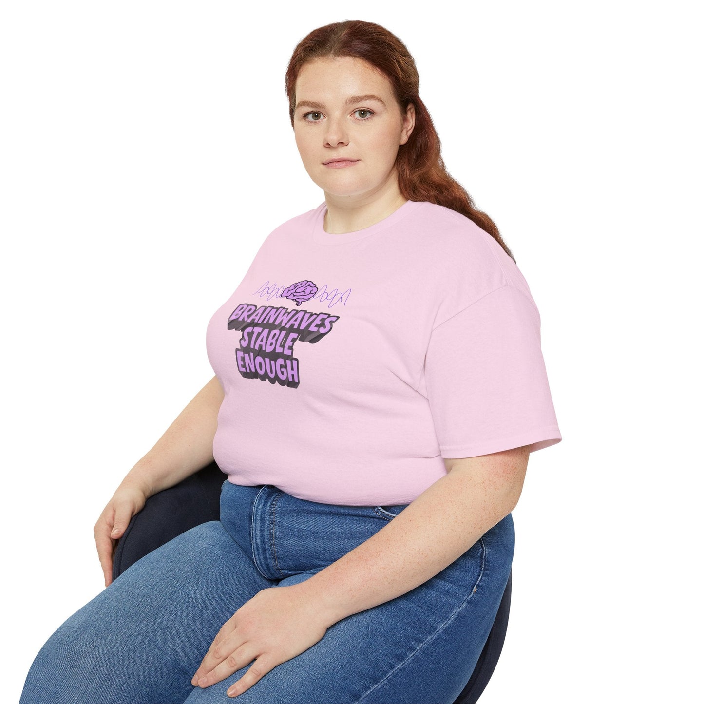 Brainwaves Stable Enough Unisex Heavy Cotton Tee