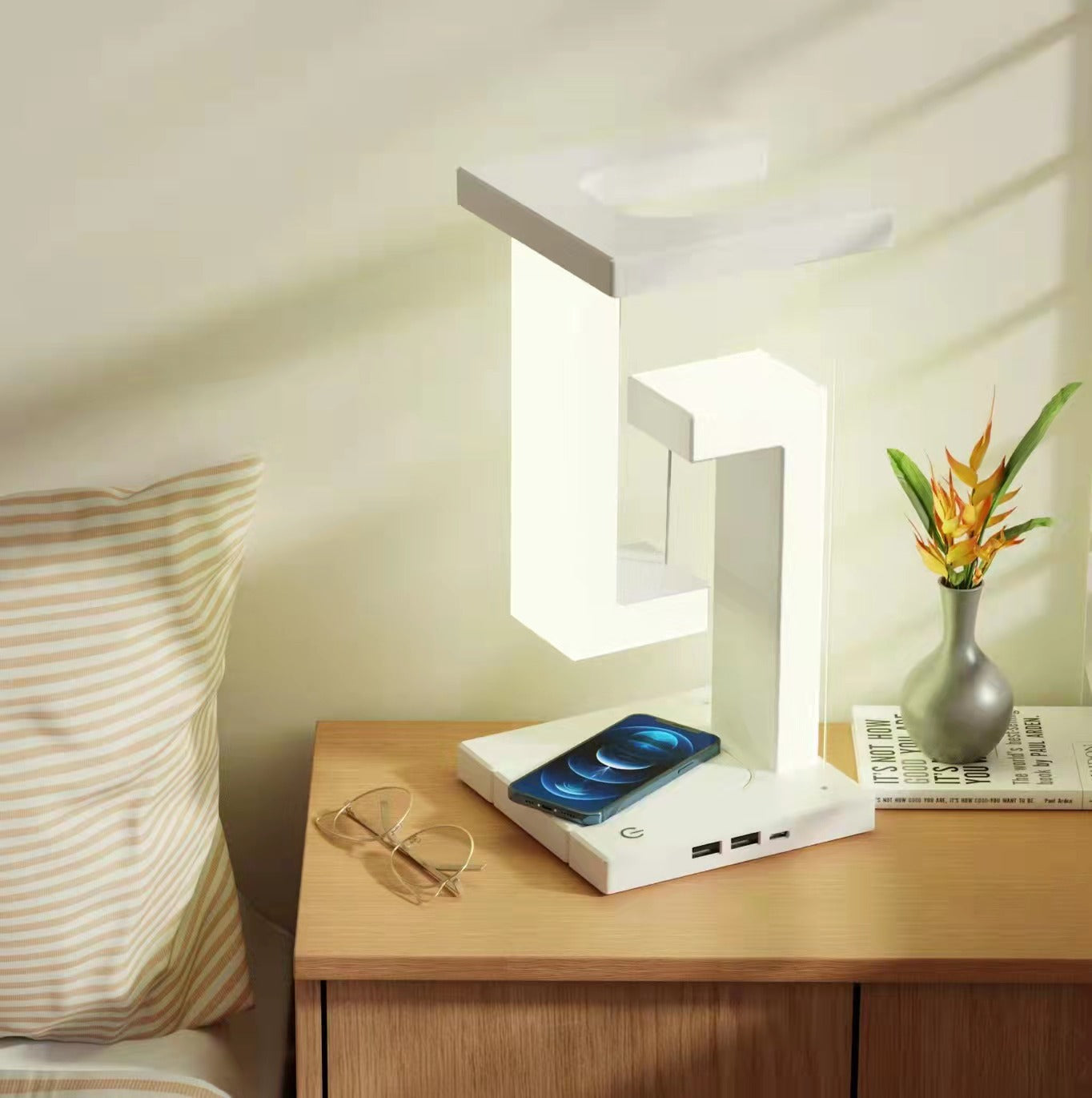 Wireless Charging Suspension Lamp Stand