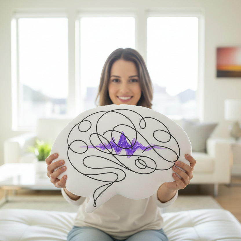 Brain Line Pillow — Thoughtful by Design