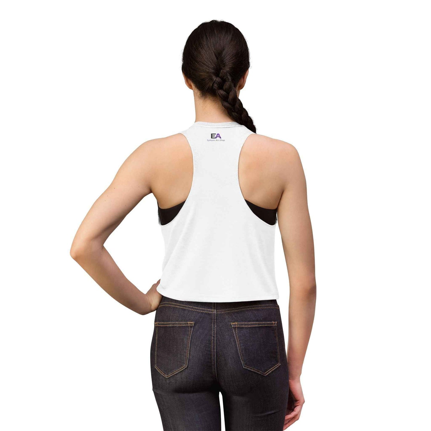 Stable Instability Epilepsy Awareness Crop Tank – Purple Ribbon Minimalist Crop Top