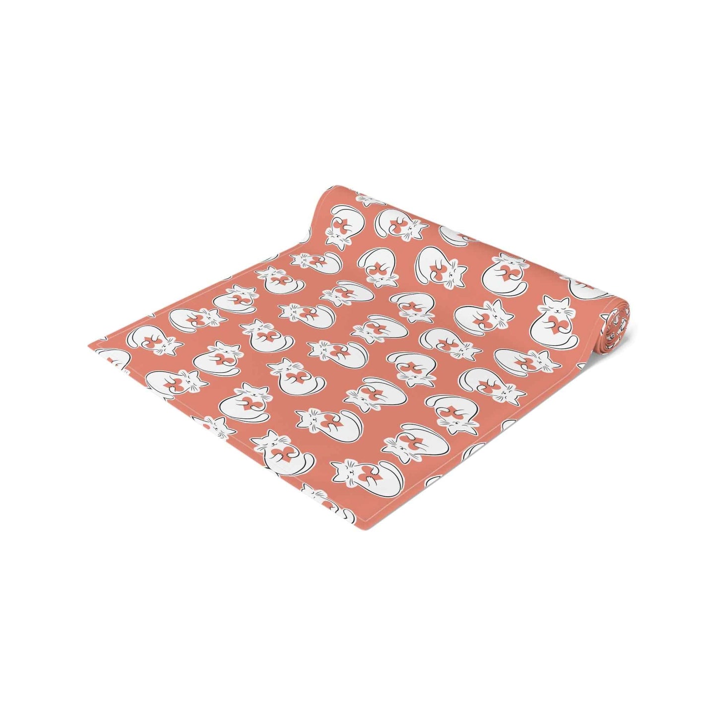 Heart Cat Table Runner – Sweet, Bold, and Slightly Extra
