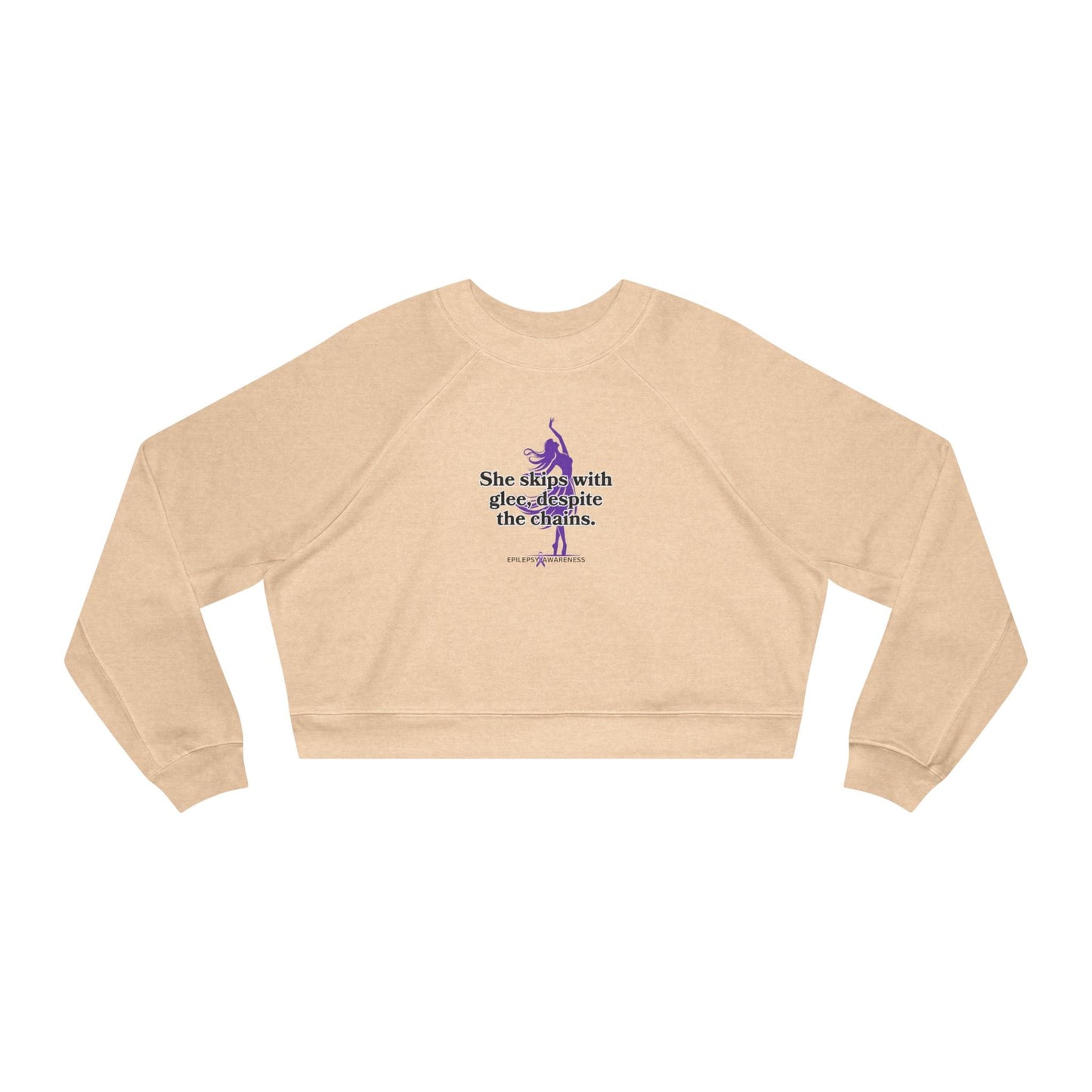 She Skips with Glee Women's Cropped Fleece Pullover