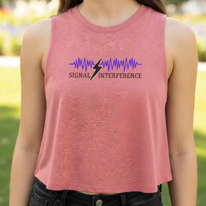 Signal Interference Crop Tank – Neurostatic Edition