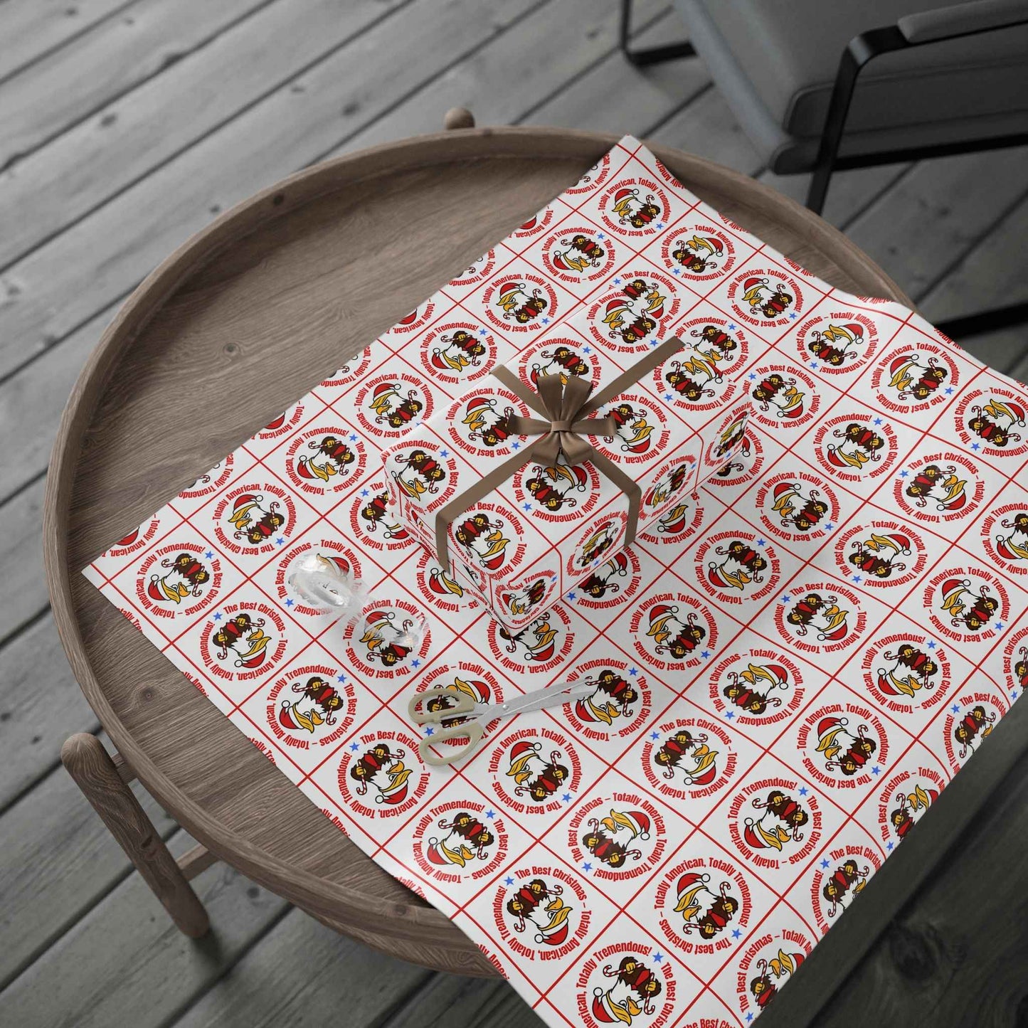 The Best Christmas Political Parody Wrapping Paper