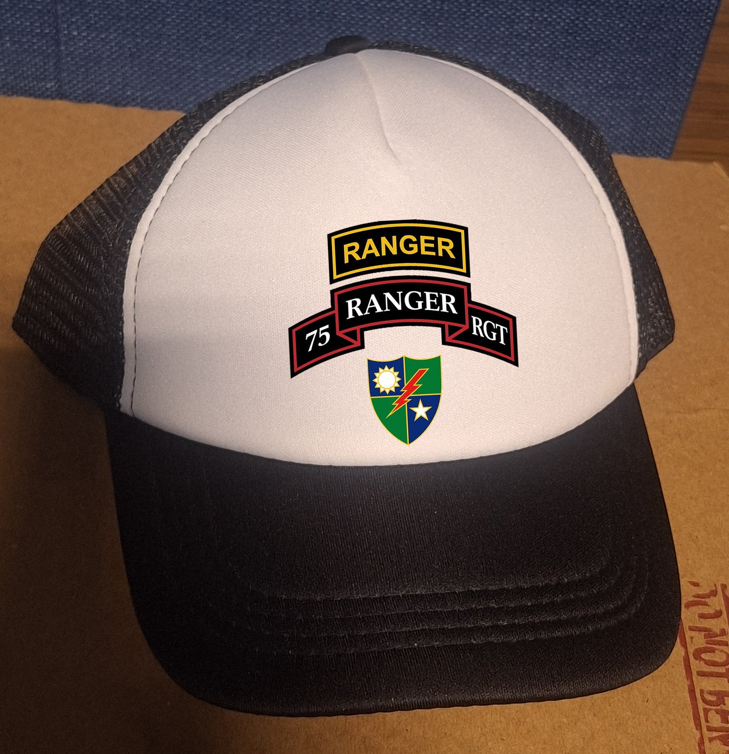 Adjustable Trucker Baseball Hat Army 75th Ranger Regiment