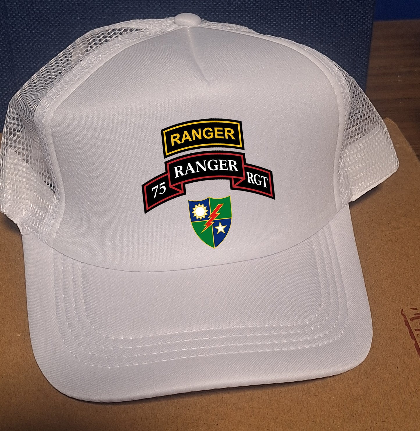 Adjustable Trucker Baseball Hat Army 75th Ranger Regiment