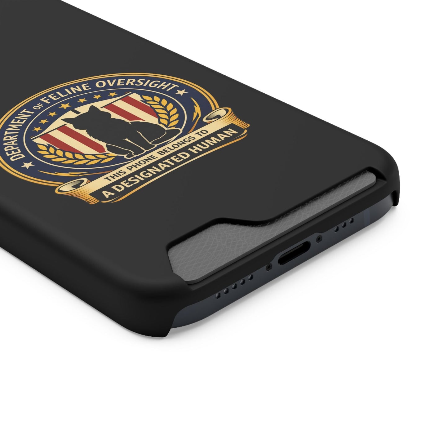 Department of Feline Oversight MagSafe iPhone Case — Designated Human Edition