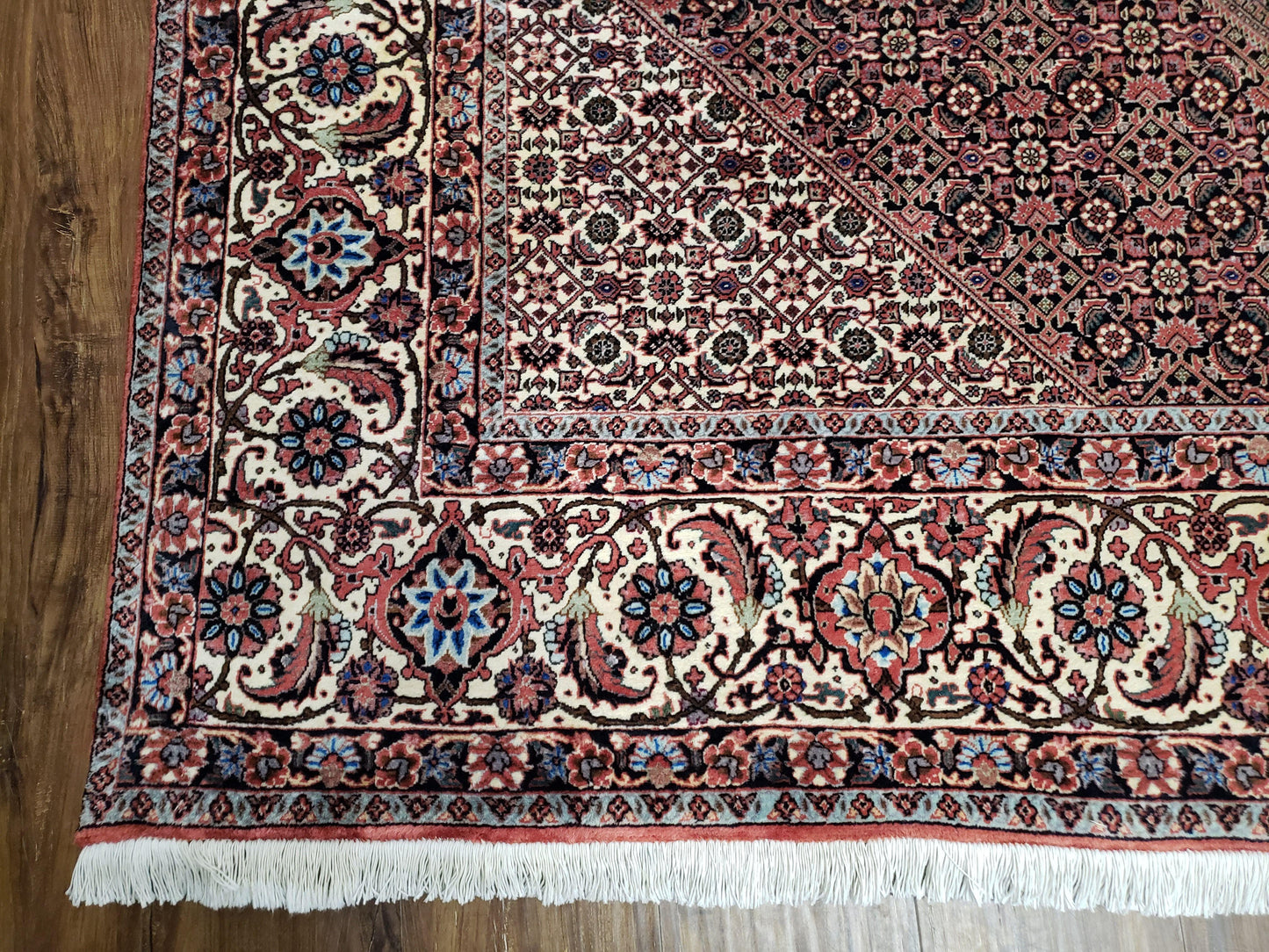 Stunning Persian Bijar Rug 8x11 - Herati Mahi Pattern