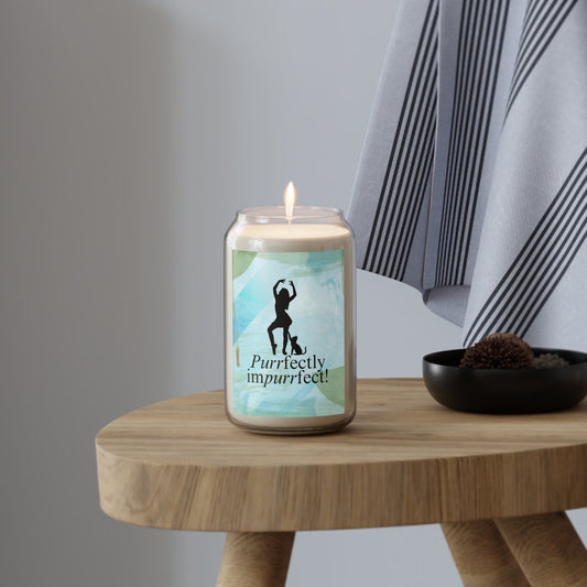 Purrfectly Impurrfect Candle | Funny Cat Lover Soy Candle