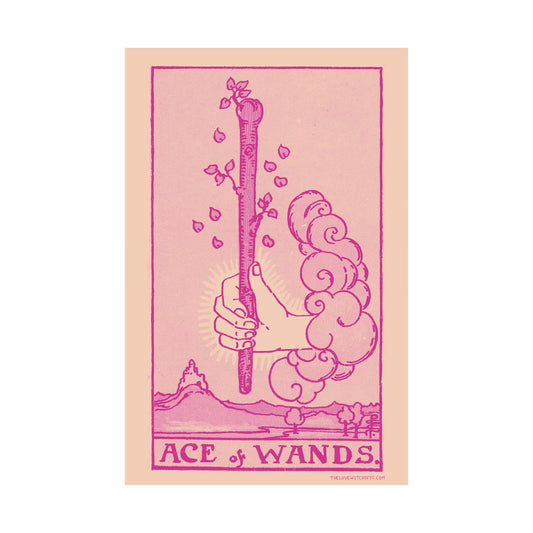 Ace of Wands Tarot Card Poster by The Love Witch