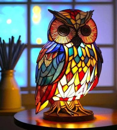 Colorful Strange Dog Lamp Resin Decorations
