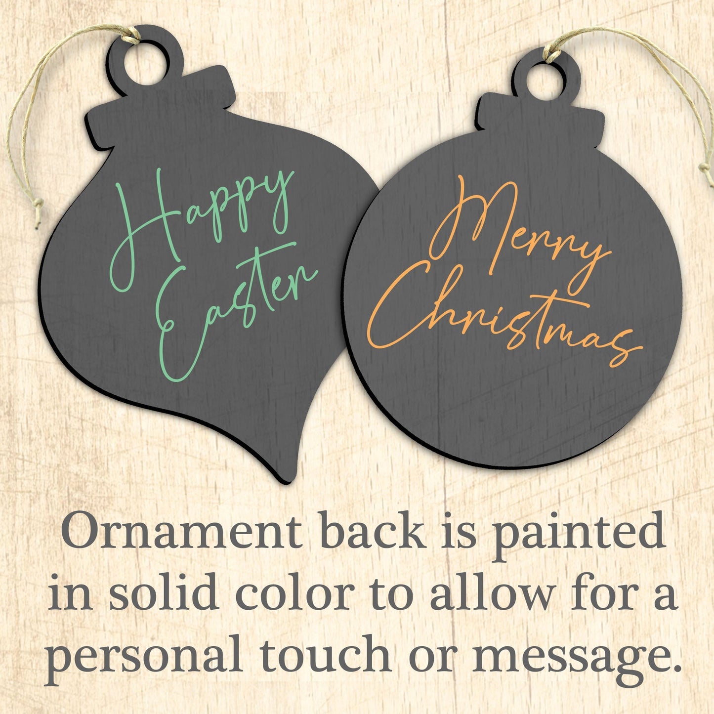 USA Wings Wooden Ornaments - American Christmas Decor - 8187131