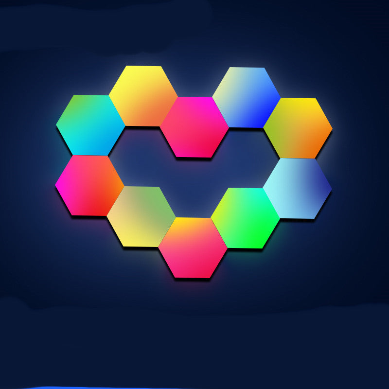 Quantum Induction Hexagon Wall Lights