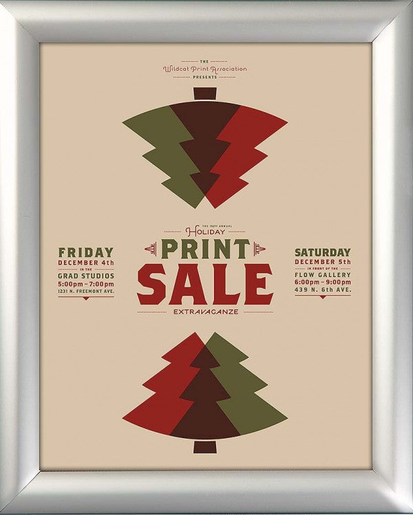Premium Anodized Aluminum Poster Frame — Custom Size Made in the USA
